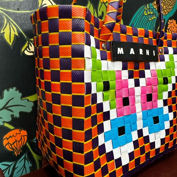 Marni Multicolor Woven Market Tote – Made in Italy - Picture 8 of 12